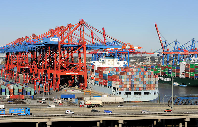 0059 Luftaufnahme Eurogate Container Terminal Hamburg | Containerhafen Hamburg - Containerschiffe im Hamburger Hafen